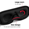3D Sleeping Mask Block Out Light Soft Padded Sleep Mask for Eyes Slaapmasker Eye Shade Blindfold Sleeping Aid Face Mask Eyepatch