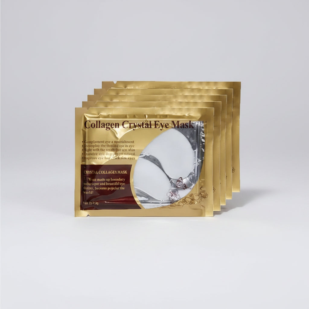 20Pcs=10Pairs Gold Collagen Crystal Eye Mask Skincare Eye Patches Firming Moisturizing Nourishing Eye Skin Care Products
