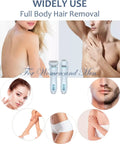 Electric Shaver for Women Painless Lady Razor Facial Hair Remover Wet and Dry Portable Bikini Trimmer for Face Armpit Legs Body