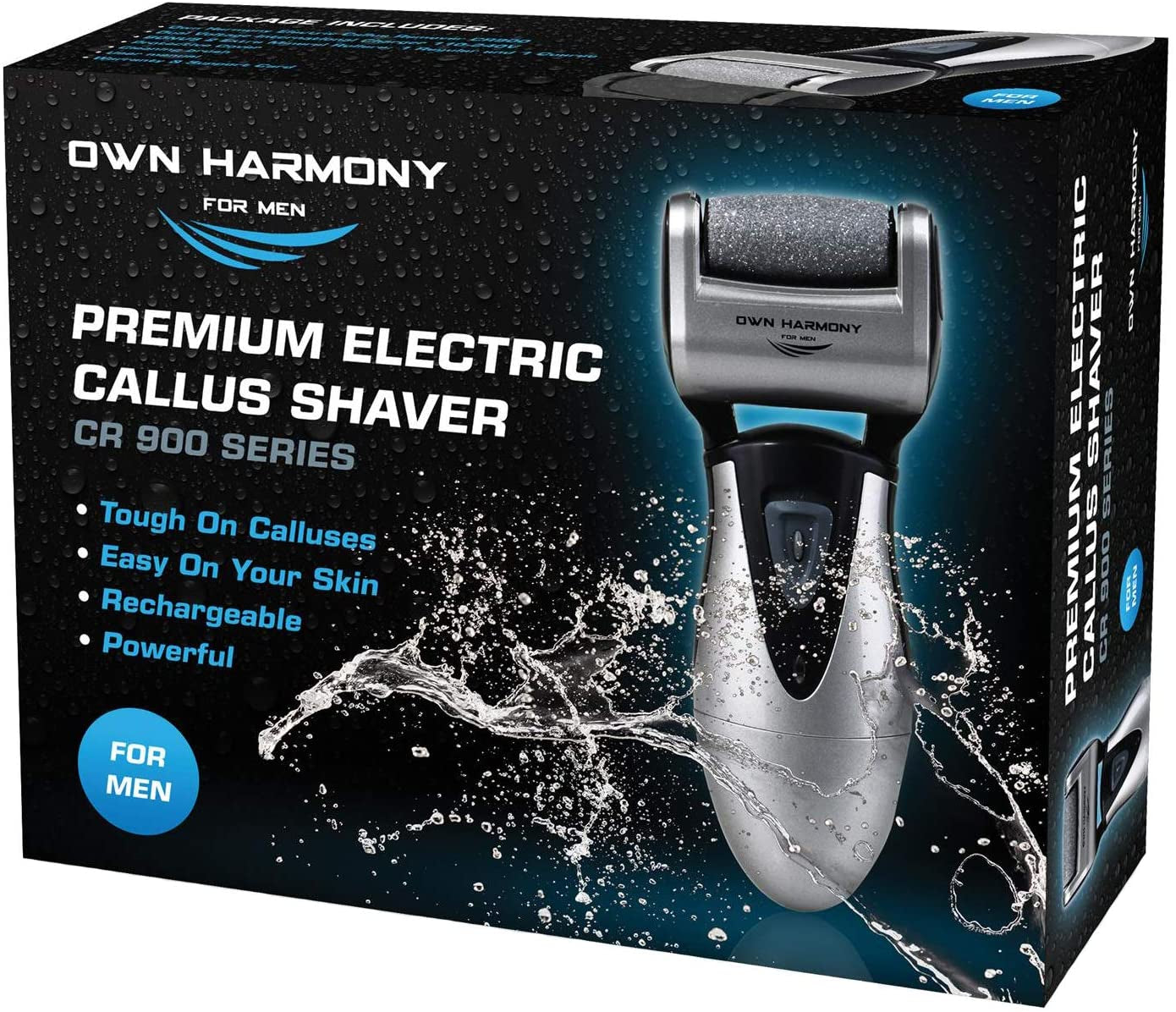 Electric Hard Skin Remover for Men by : Usa'S Best Rated Callus Remover- Rechargeable Pedicure Tools W 3 Coarse Rollers, Velvet-Smooth Foot Care Professional Spa Pedi Feet File (USB Cord)