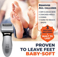 Electric Hard Skin Remover for Men by : Usa'S Best Rated Callus Remover- Rechargeable Pedicure Tools W 3 Coarse Rollers, Velvet-Smooth Foot Care Professional Spa Pedi Feet File (USB Cord)