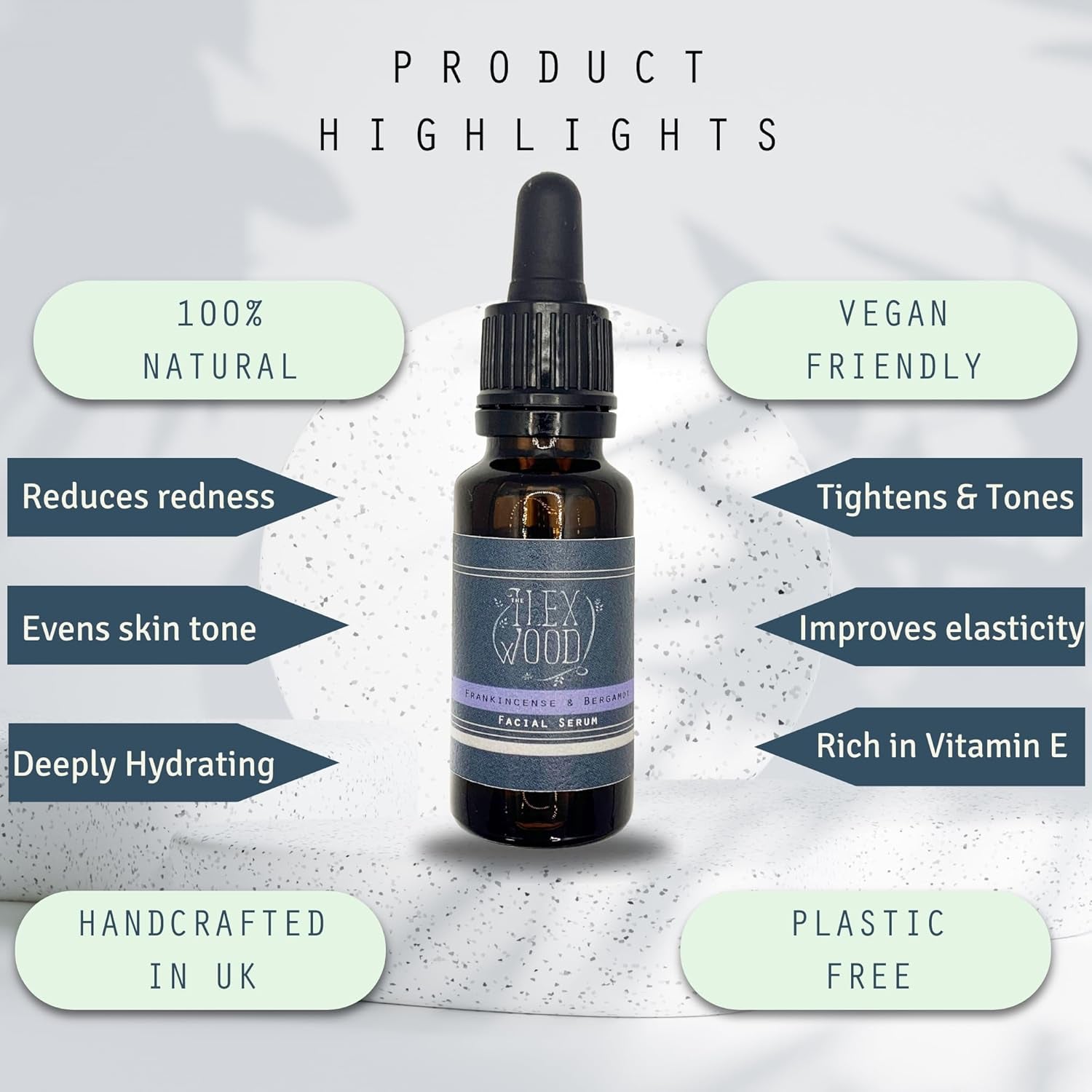 - Frankincense and Bergamot Facial Serum - 100% Natural Handmade, Vegan, Moisturising for Both Men & Women, Cruelty Free, anti Ageing, Wrinkle and Line Reducing Ingredients. 20Ml