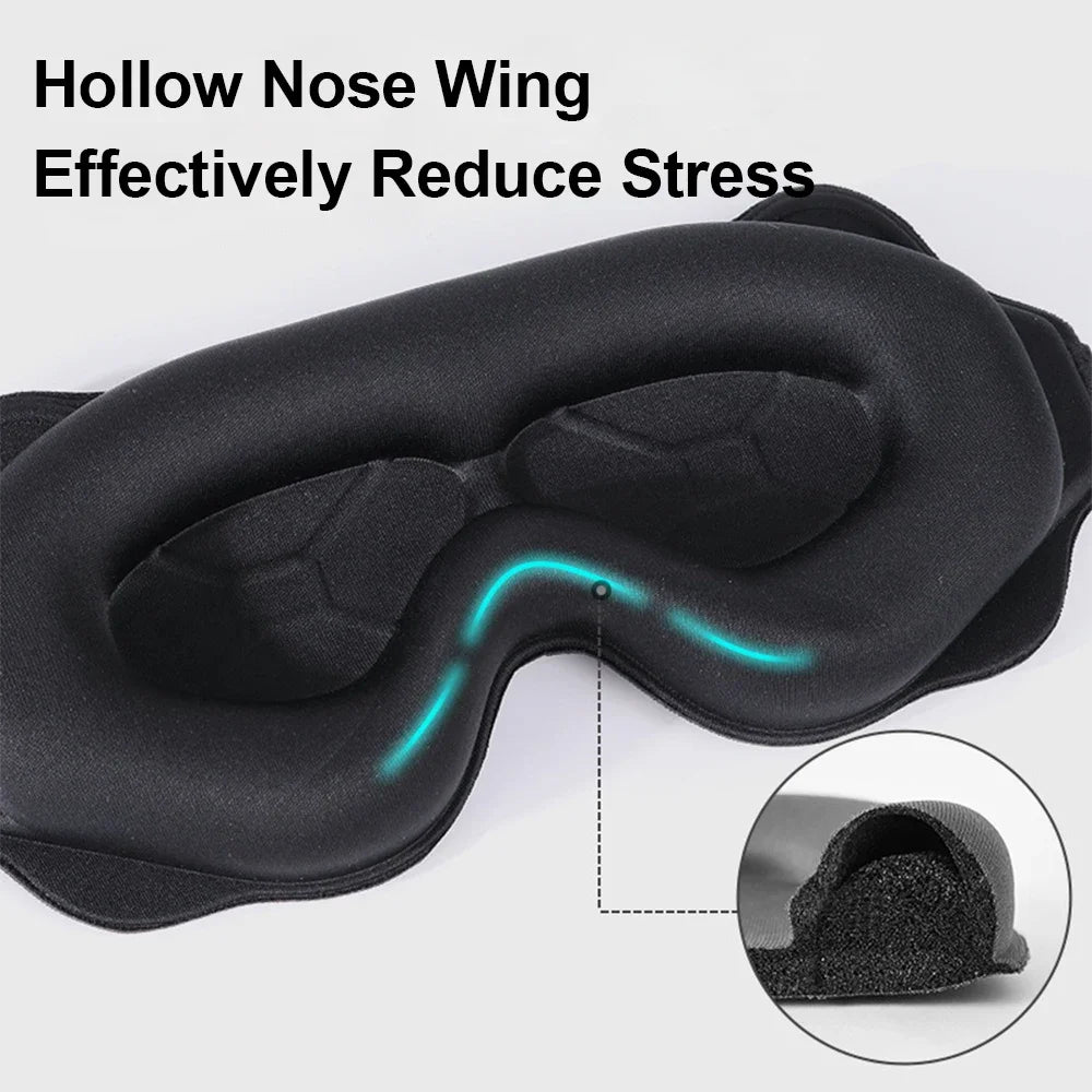 3D Sleeping Mask Block Out Light Soft Padded Sleep Mask for Eyes Slaapmasker Eye Shade Blindfold Sleeping Aid Face Mask Eyepatch