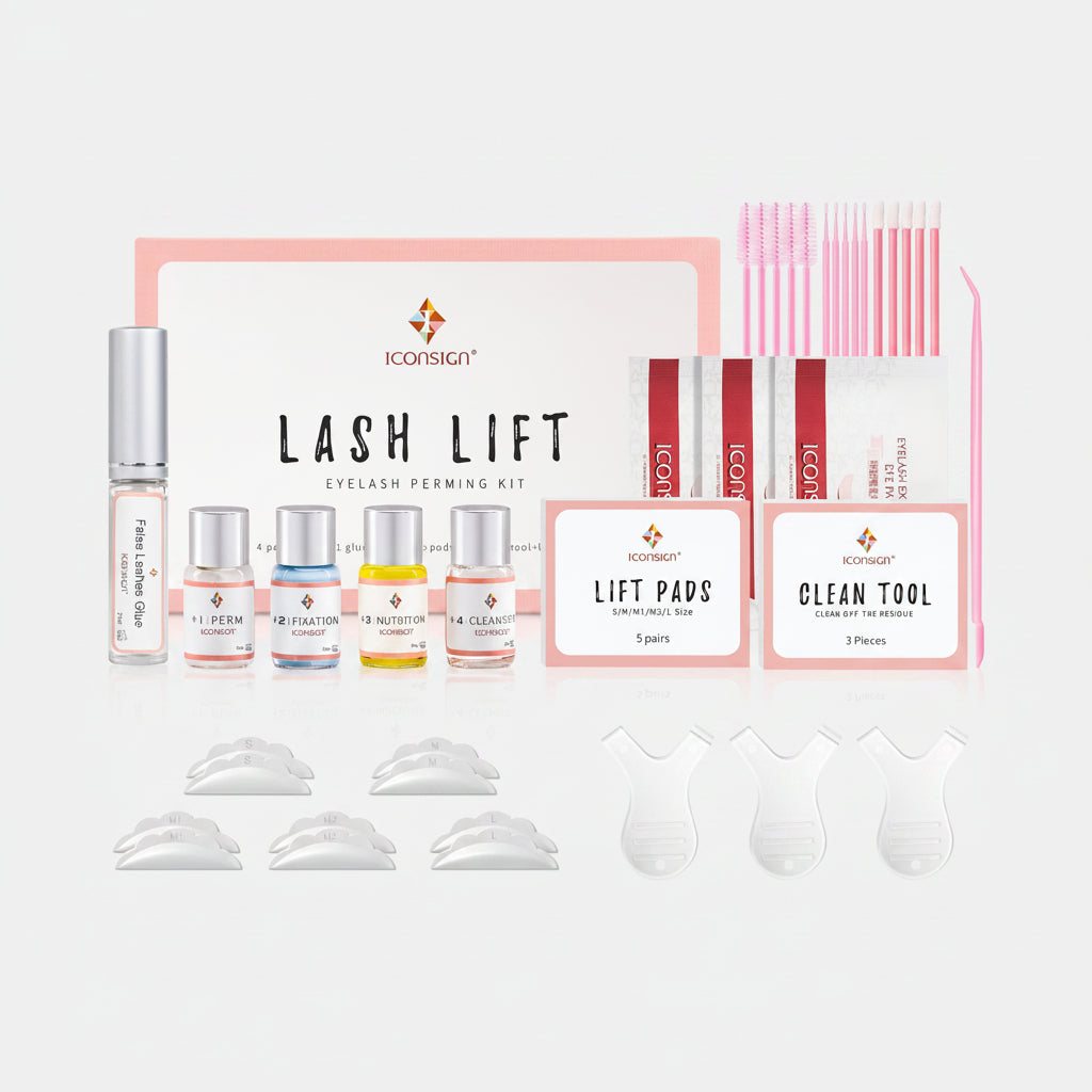 Lash Lifting Kit Eyelash Perm Kit Upgraded Version Lash Curling, Effective Economical Lash Lifting with Whole Tools, Semi-Permanent Curling Perming Wave Suitable for Salon