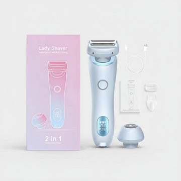 Electric Shaver for Women Painless Lady Razor Facial Hair Remover Wet and Dry Portable Bikini Trimmer for Face Armpit Legs Body