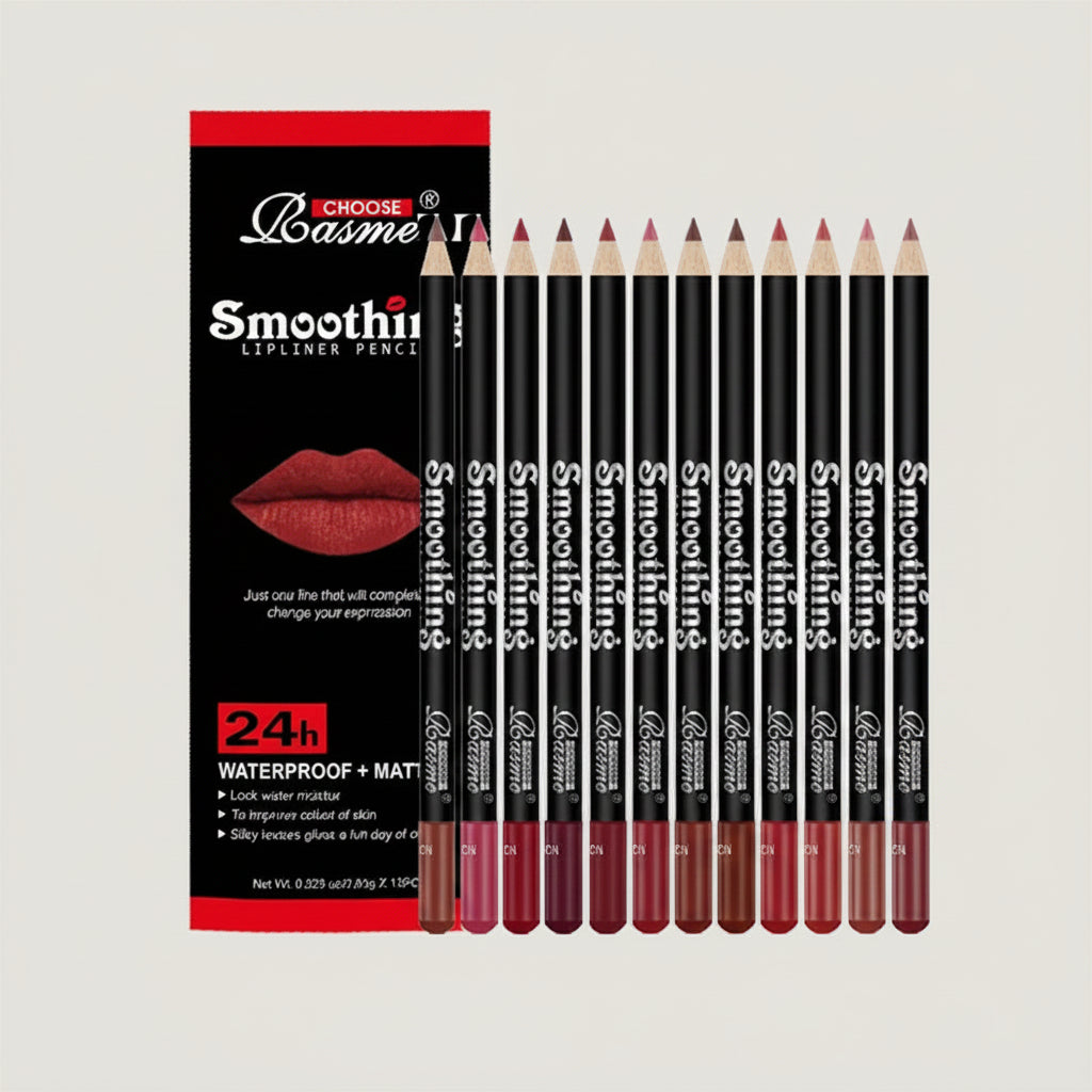 12 Pcs Long-Lasting Lipstick Set with Professional Lip Liner Pencil and Matte Lip Gloss for Women Valentine'S Day Gifts