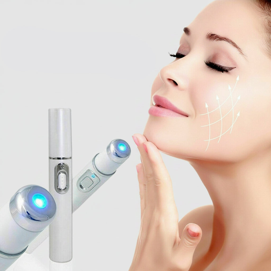 Blue Light Medical Therapy Laser Treatment Pen- Acne Scar Wrinkle Massage Device
